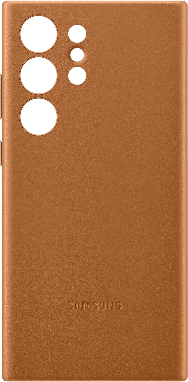  Samsung Leather Cover Galaxy S23 Ultra 5G Camel