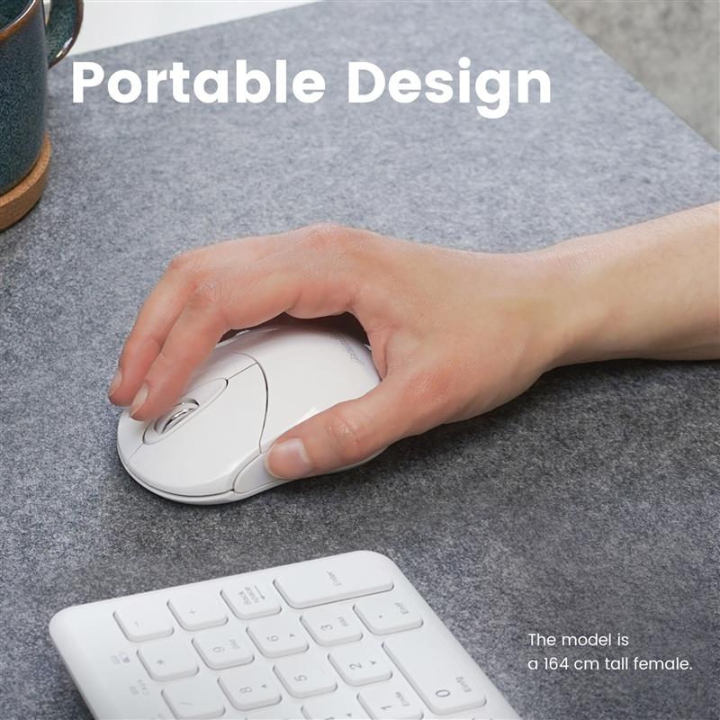 Perixx PERIMICE-802W Bluetooth mouse for PC and tablet cordless white