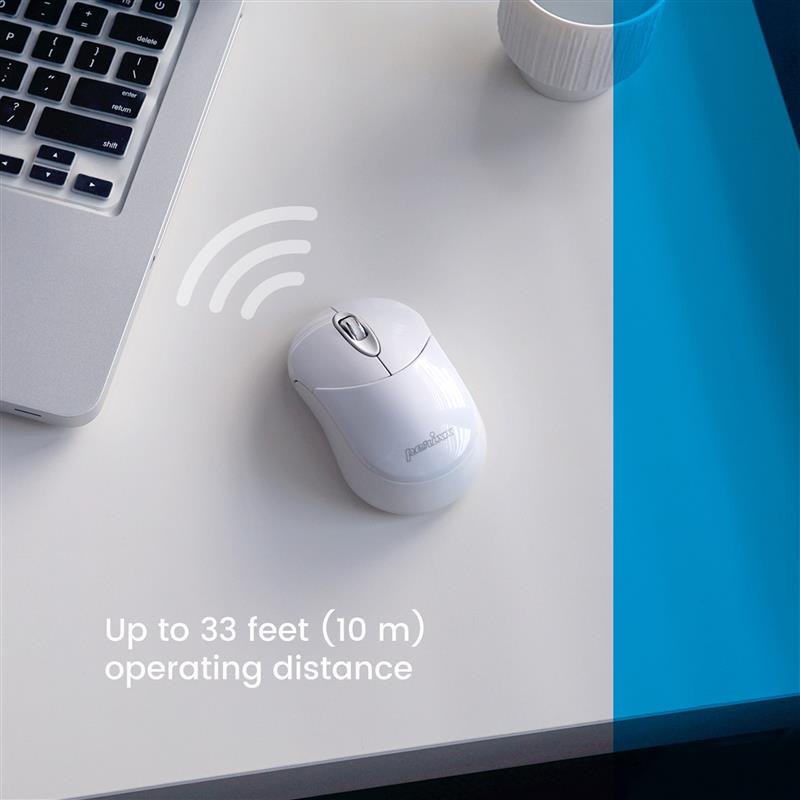 Perixx PERIMICE-802W Bluetooth mouse for PC and tablet cordless white