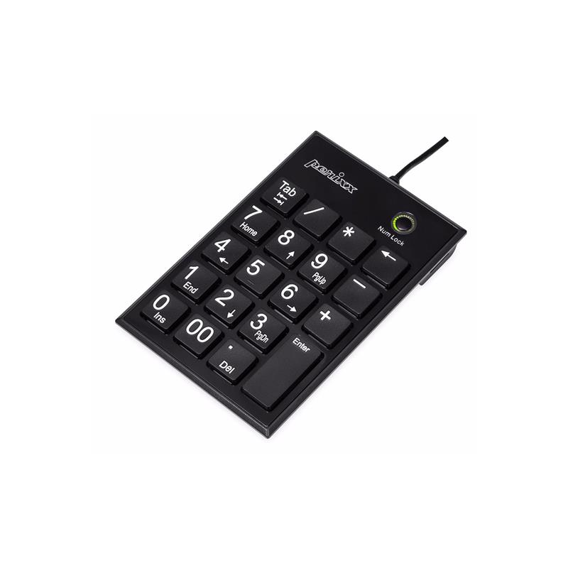 Perixx PERIPAD-202 U USB numeric keypad black