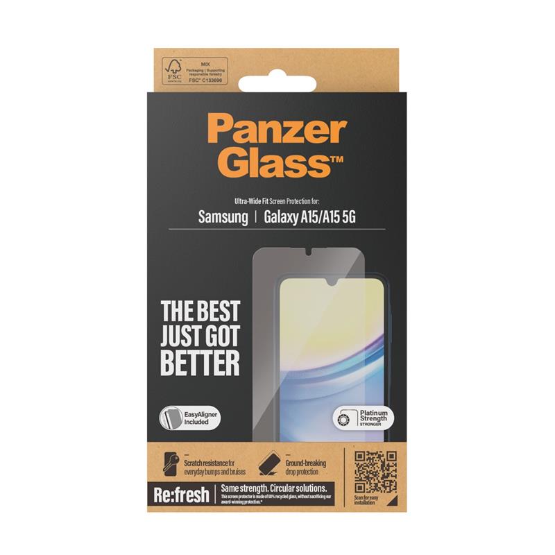 PanzerGlass 7349 scherm- & rugbeschermer voor mobiele telefoons Doorzichtige schermbeschermer Samsung 1 stuk(s)