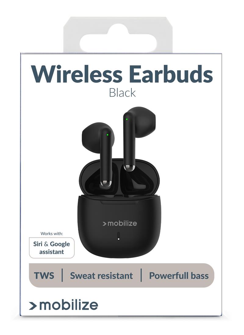 Mobilize TWS Earbuds Black