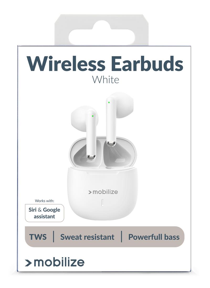 Mobilize TWS Earbuds White