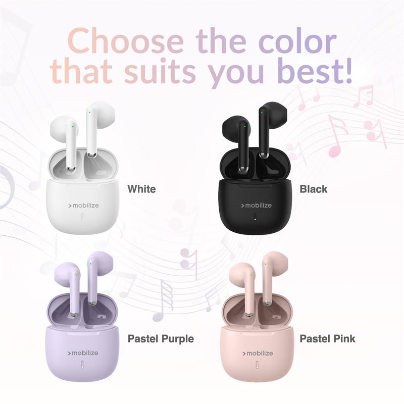 Mobilize TWS Earbuds Pastel Purple