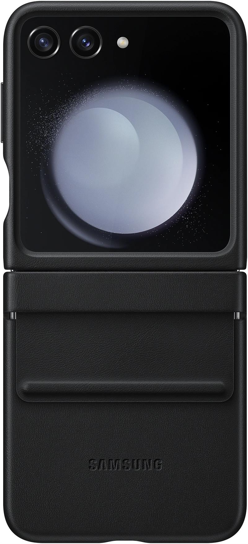  Samsung Flap Vegan Leather Case Galaxy Z Flip5 Black
