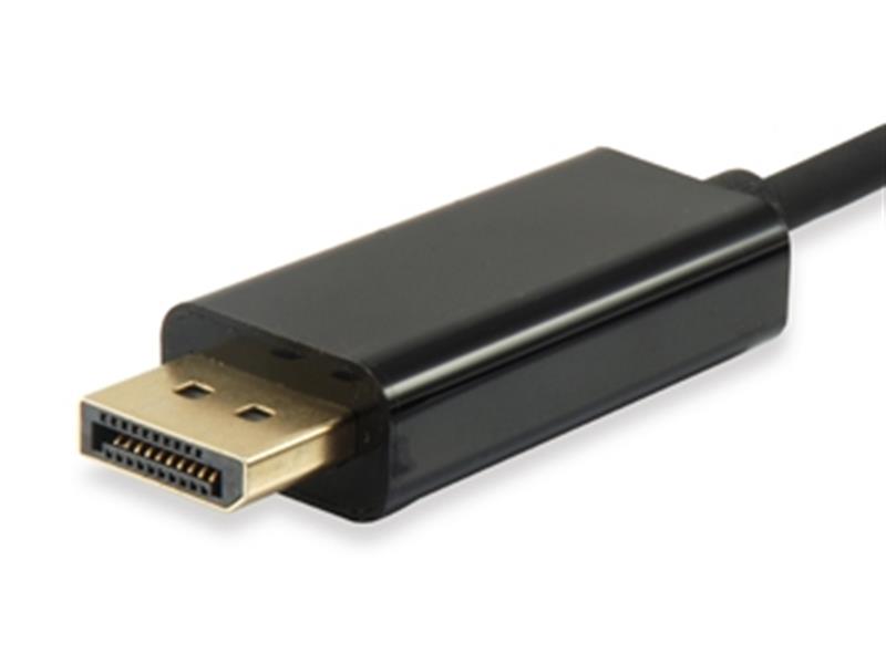 Equip 133467 video kabel adapter 1,8 m USB Type-C DisplayPort Zwart
