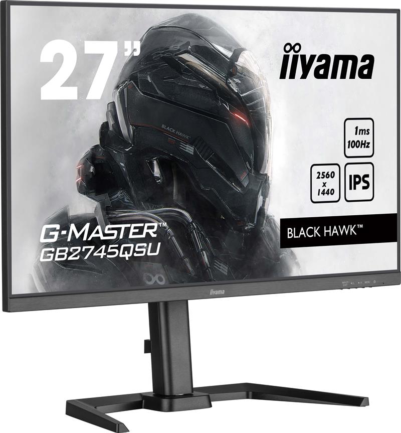 iiyama G-MASTER GB2745QSU-B2 computer monitor 68,6 cm (27"") 2560 x 1440 Pixels Wide Quad HD LED Zwart