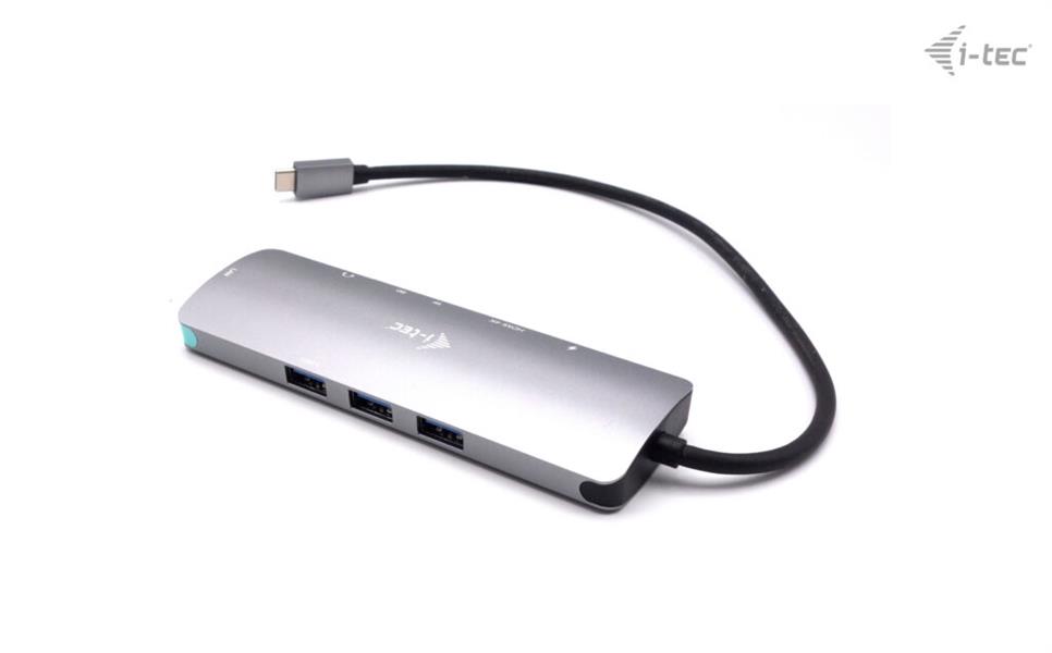 i-tec Metal USB-C Nano dockingstation 4K HDMI LAN + Stroomvoorziening 100 W