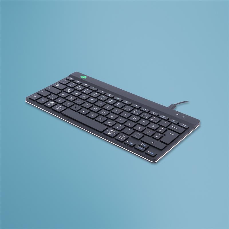 R-Go Tools Compact Break R-Go ergonomisch toetsenbord, QWERTZ (DE), bedraad, zwart