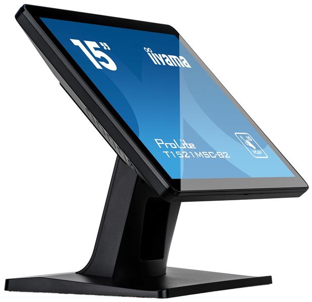 iiyama ProLite T1521MSC-B2 computer monitor 38,1 cm (15"") 1024 x 768 Pixels XGA LED Touchscreen Tafelblad Zwart