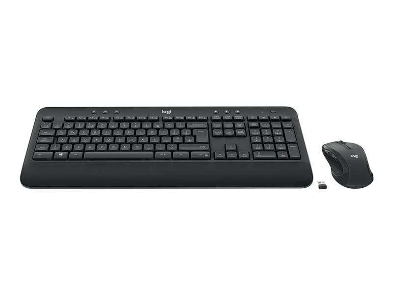 Logitech MK545 Advanced toetsenbord RF Draadloos US International Zwart