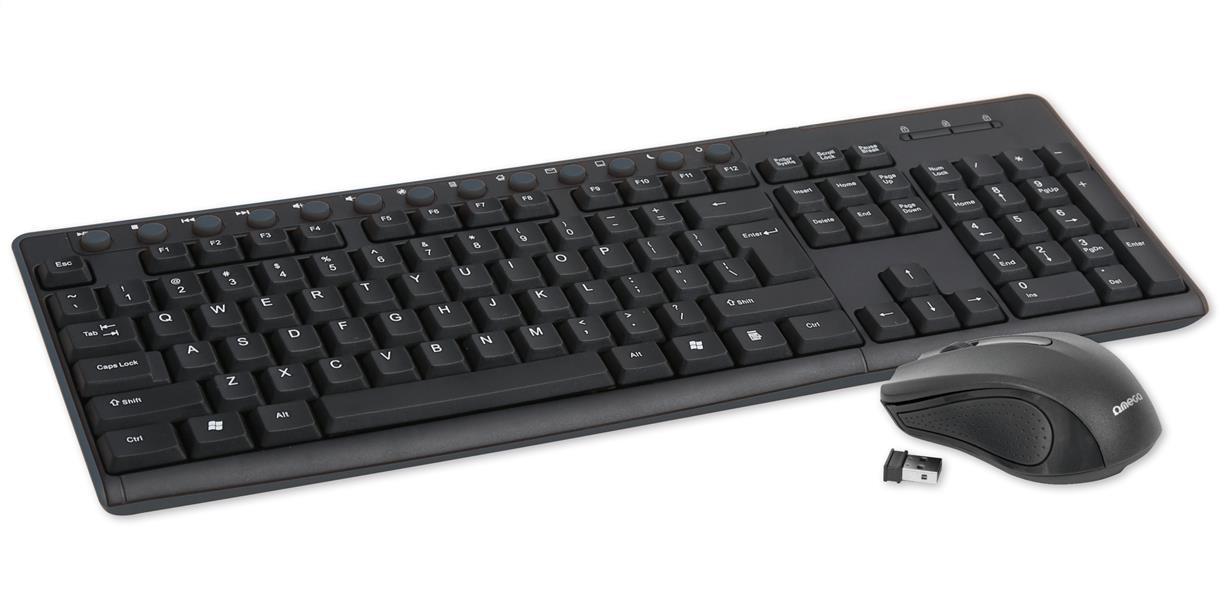 Omega RF Wireless QWERTY US English Black keyboard