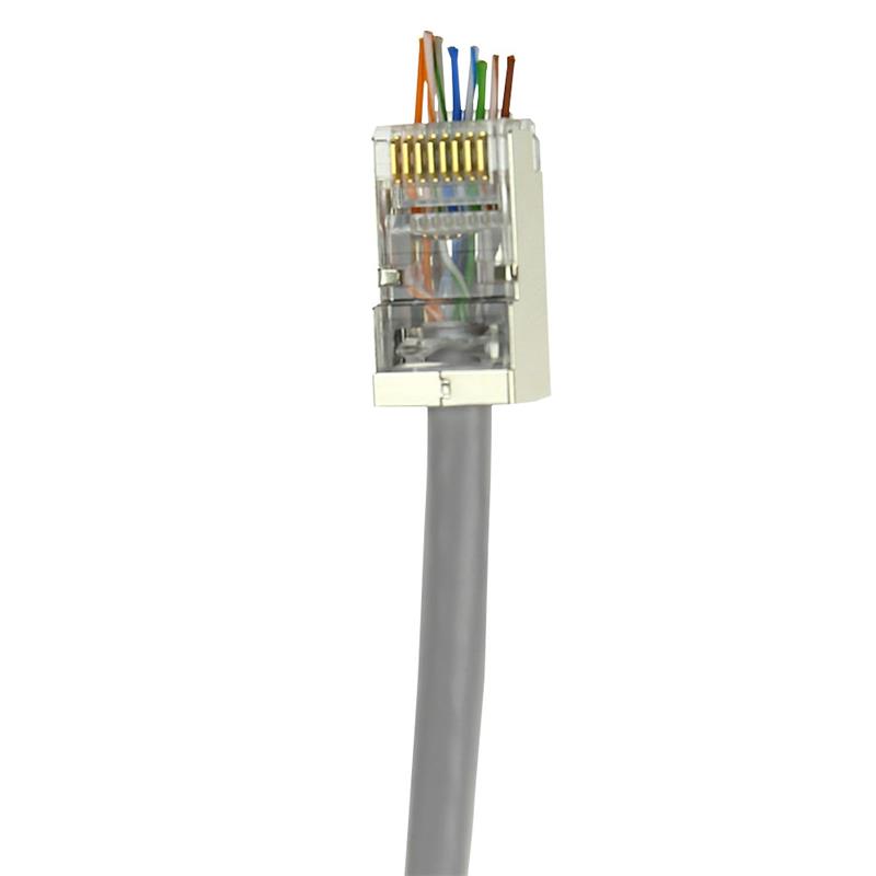 ACT TD168C kabel-connector RJ-45 Metallic, Transparant