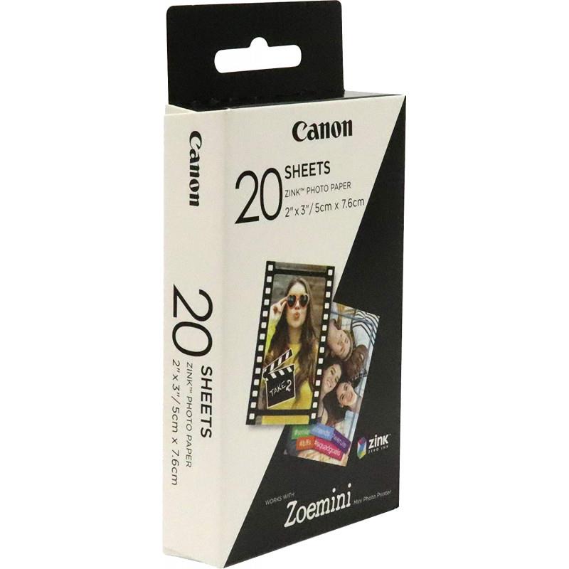 Canon 20 vel ZINK 2""x3"" (5x7,6cm) fotopapier
