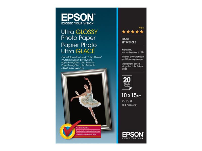 Epson Ultra Glossy Photo Paper - 10x15cm - 20 Vellen