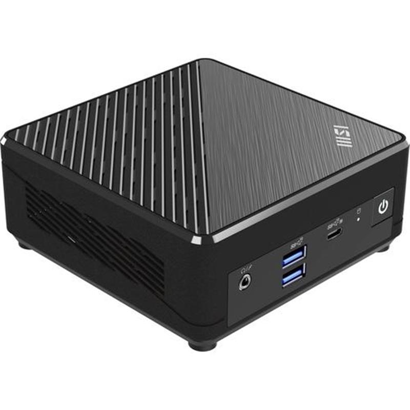 MSI Cubi N ADL S-078EU Intel® N N100 4 GB DDR4-SDRAM 128 GB SSD Windows 11 Pro Mini PC Zwart