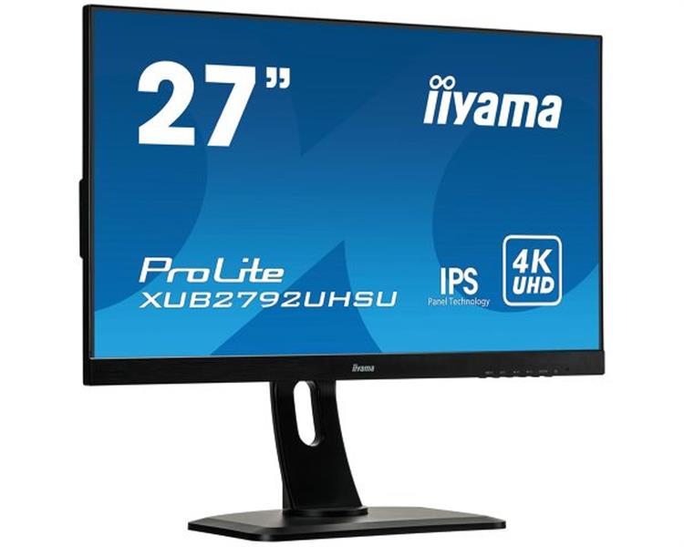 iiyama ProLite XUB2792UHSU-B1 LED display 68,6 cm (27"") 3840 x 2160 Pixels 4K Ultra HD Flat Mat Zwart