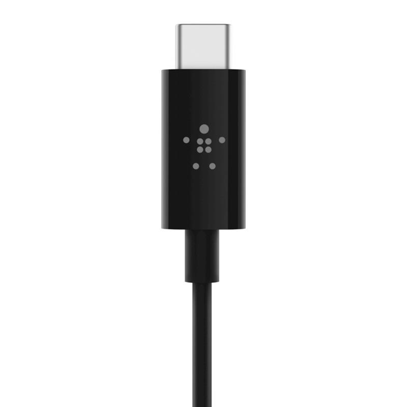 Belkin RockStar™ 3.5mm Audio Cable with USB-C™ Connector audio kabel USB C Zwart