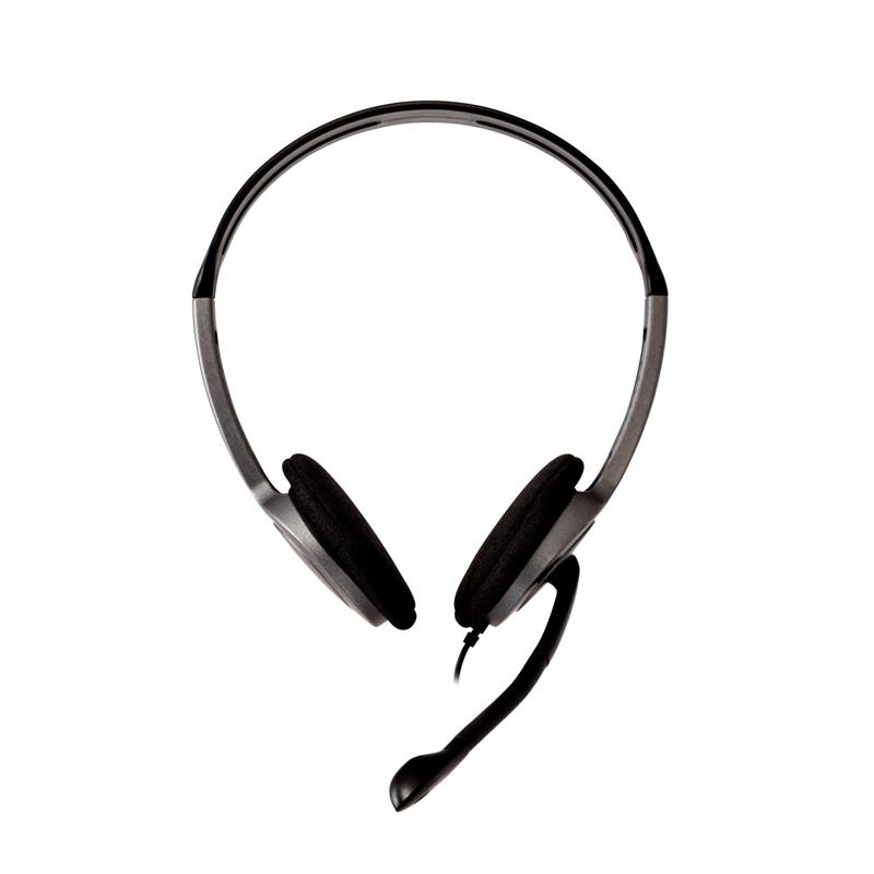 V7 HA212-2EP hoofdtelefoon/headset Bedraad Hoofdband Oproepen/muziek Zwart, Zilver