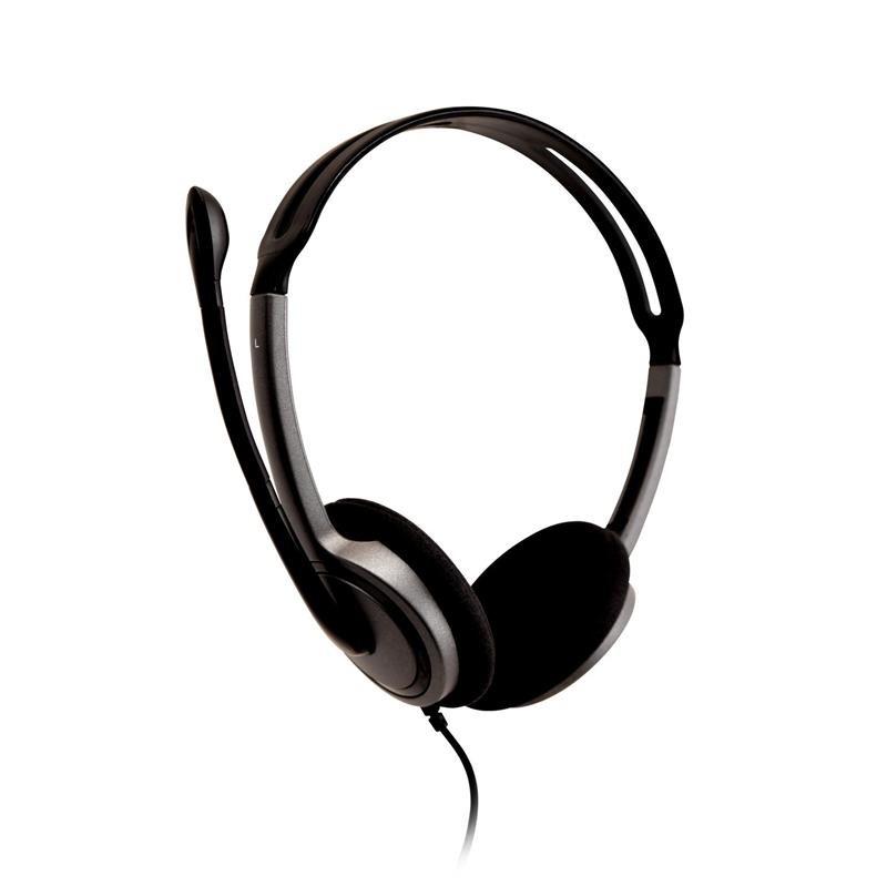 V7 HA212-2EP hoofdtelefoon/headset Bedraad Hoofdband Oproepen/muziek Zwart, Zilver