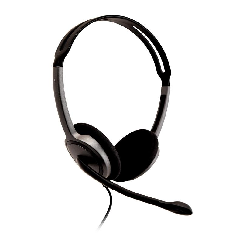 V7 HA212-2EP hoofdtelefoon/headset Bedraad Hoofdband Oproepen/muziek Zwart, Zilver