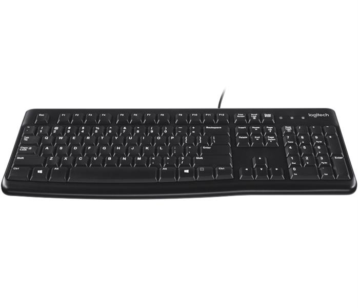 Logitech K120 Corded Keyboard toetsenbord USB QWERTY Engels Zwart