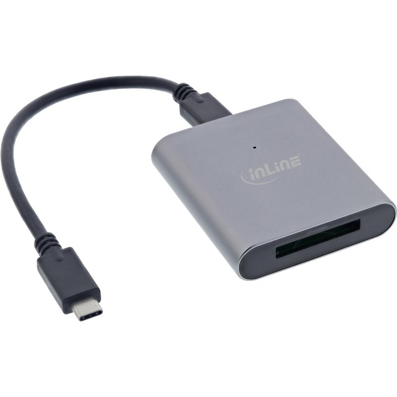 InLine Card reader USB 3 2 USB Type-C oder USB A for CFexpress Type-B cards