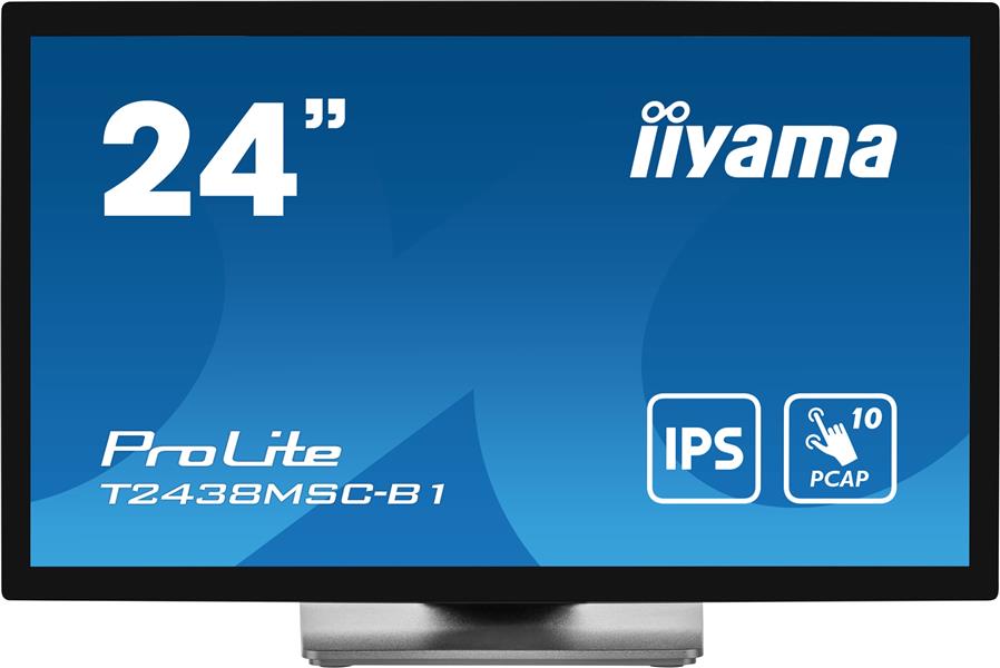 iiyama ProLite computer monitor 60,5 cm (23.8"") 1920 x 1080 Pixels Full HD LED Touchscreen Zwart