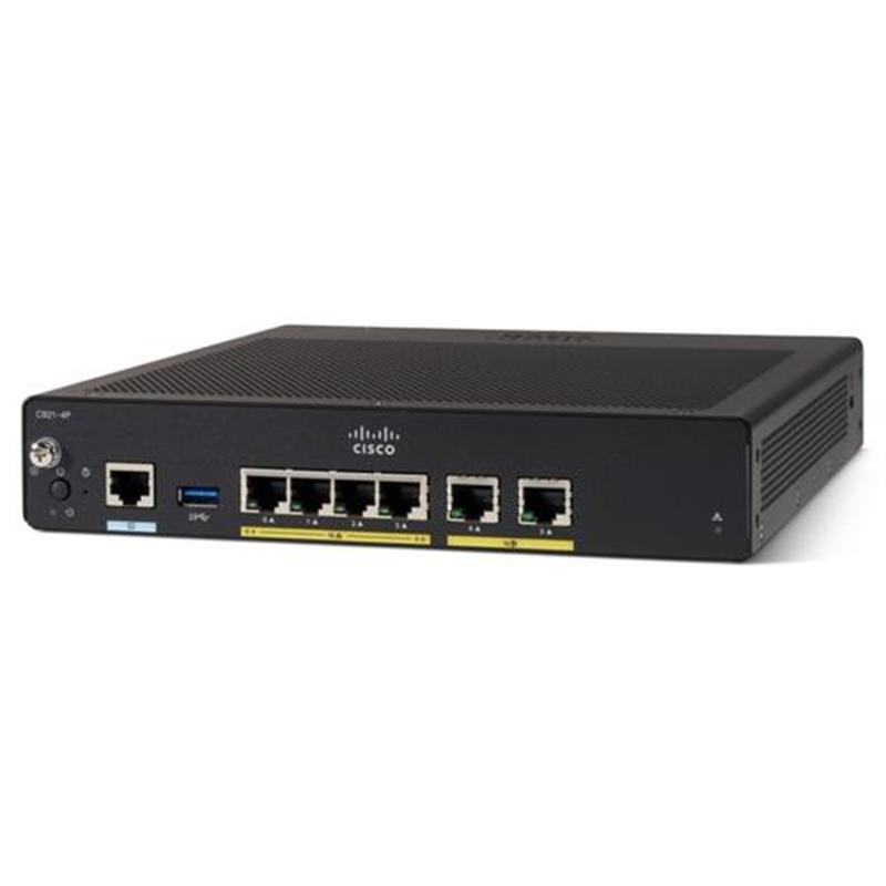 Cisco C927-4P bedrade router Gigabit Ethernet Zwart
