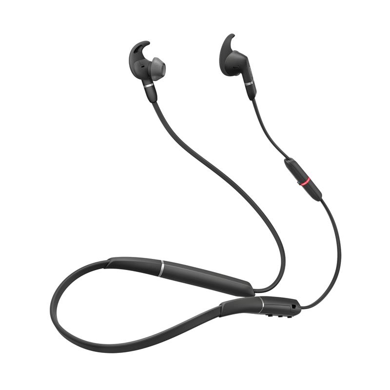 Jabra Evolve 65e MS & Link 370 Headset Draadloos Neckband Kantoor/callcenter Micro-USB Bluetooth Zwart