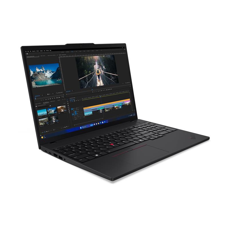 Lenovo ThinkPad T16 Intel Core Ultra 7 155U Laptop 40,6 cm (16"") 16 GB DDR5-SDRAM 512 GB SSD Wi-Fi 6E (802.11ax) Windows 11 Pro Zwart