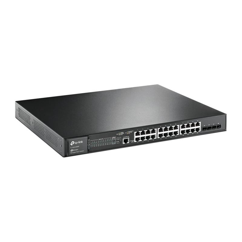 TP-LINK TL-SG3428MP netwerk-switch Managed L2/L2+ Gigabit Ethernet (10/100/1000) Power over Ethernet (PoE) Zwart