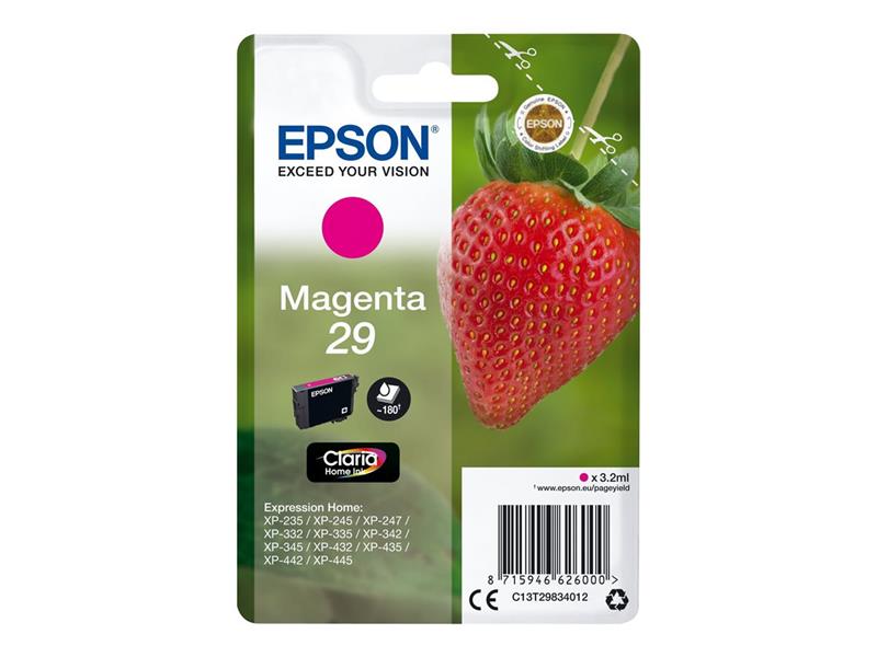 Epson Strawberry Singlepack Magenta 29 Claria Home Ink