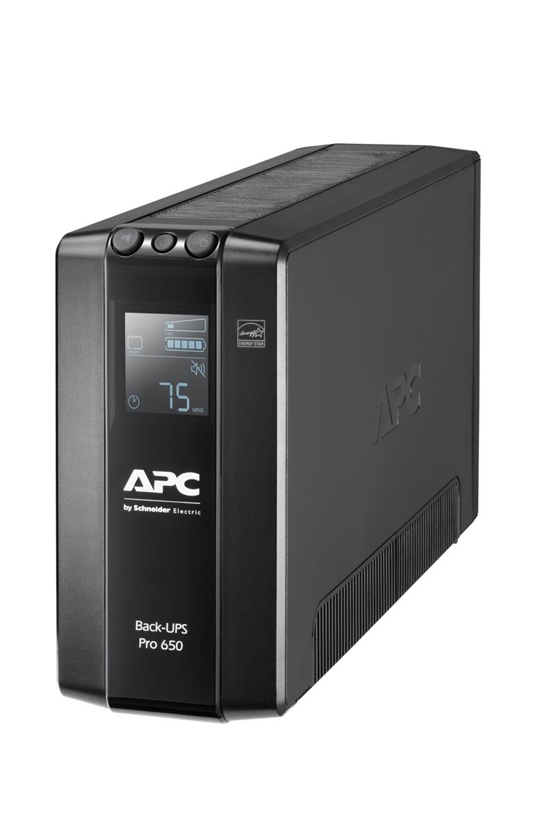 APC Back-UPS PRO BR650MI - Noodstroomvoeding, 6x C13 uitgang, USB, 650VA