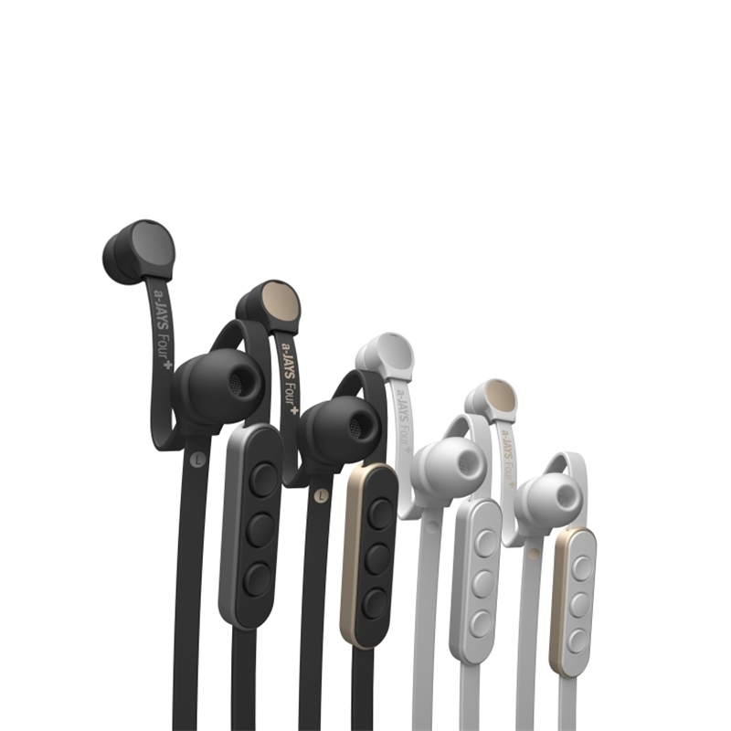 a-JAYS Four+ - In-Ear Koptelefoon - Gemaakt voor Apple iOS iPod / iPhone / iPad - Wit & Zilver