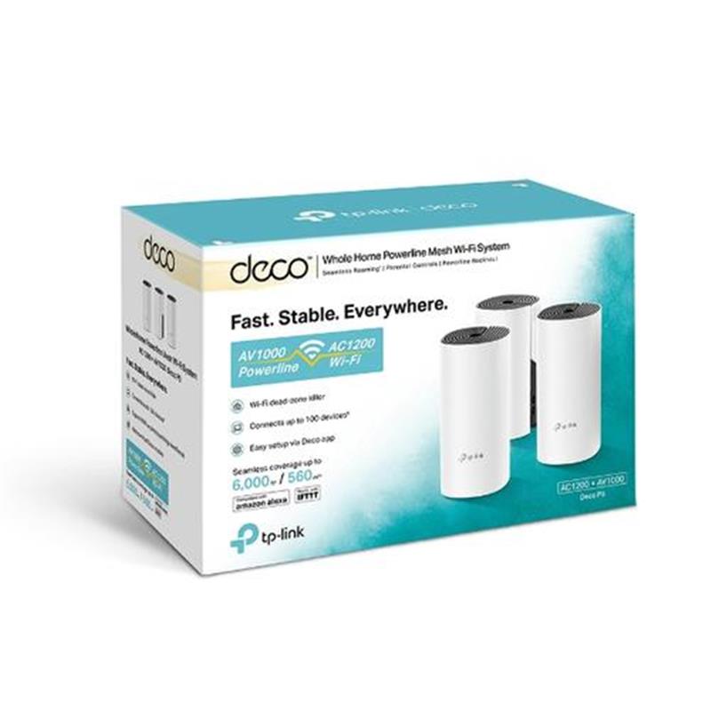 TP-LINK Deco P9 (3-pack) Dual-band (2.4 GHz / 5 GHz) Wi-Fi 5 (802.11ac) Wit 2 Intern