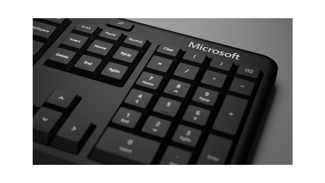 Microsoft Ergonomic toetsenbord USB QWERTY US International Zwart