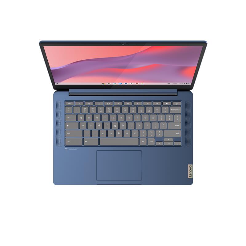 Lenovo IdeaPad Slim 3 Chrome MediaTek Kompanio 520 Chromebook 35,6 cm (14"") Full HD 8 GB LPDDR4x-SDRAM 128 GB eMMC Wi-Fi 6 (802.11ax) ChromeOS Blauw