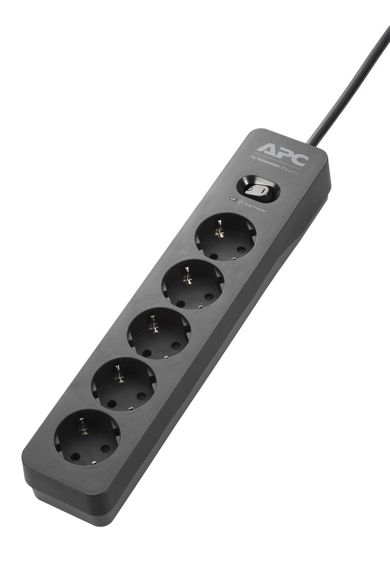 APC PME5B-GR stekkerdoos met overspanningsbeveiliging 5x stopcontact
