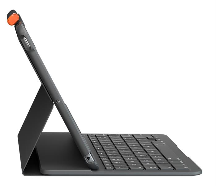 Logitech Slim Folio toetsenbord voor mobiel apparaat QWERTZ Zwitsers Grafiet Bluetooth
