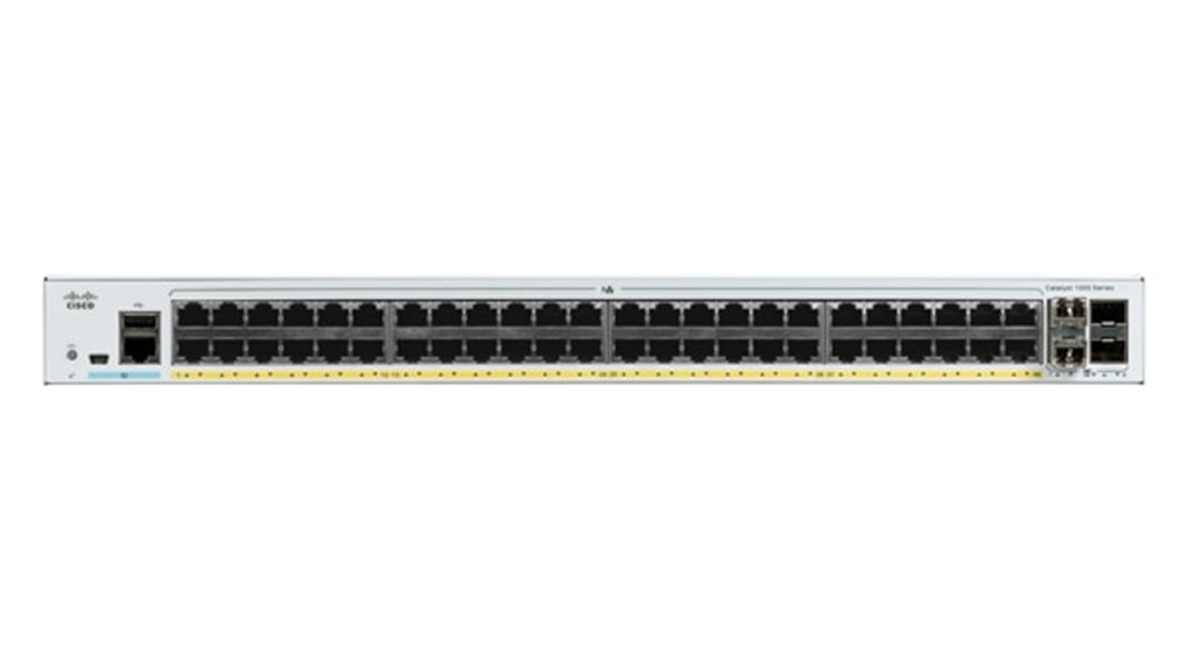 Cisco Catalyst C1000-48FP-4G-L netwerk-switch Managed L2 Gigabit Ethernet (10/100/1000) Power over Ethernet (PoE) Grijs