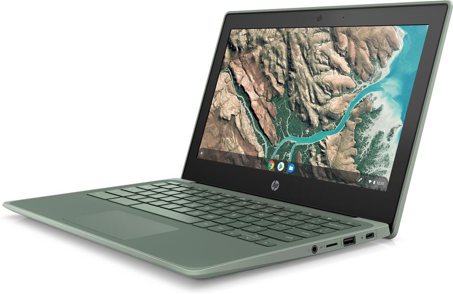 HP Chromebook 11 G8 EE Groen 29,5 cm (11.6"") 1366 x 768 Pixels Touchscreen Intel® Celeron® N 4 GB LPDDR4-SDRAM 32 GB eMMC Wi-Fi 5 (802.11ac) Chrome O