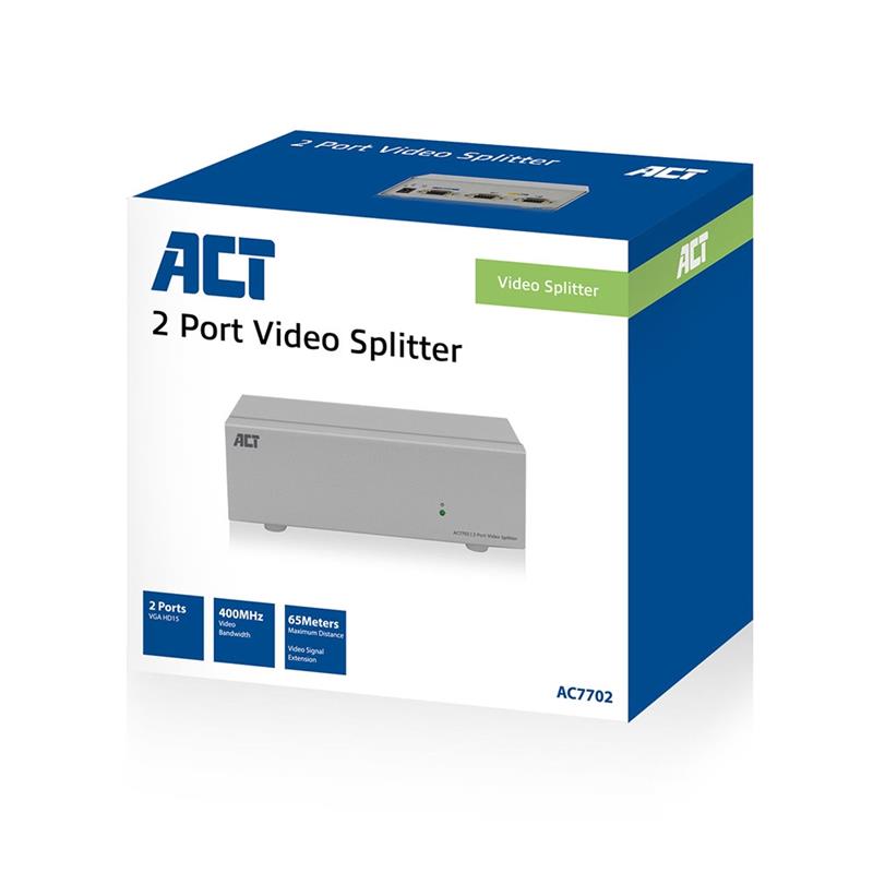 ACT AC7702 2-Poorts 400MHz Videosplitter