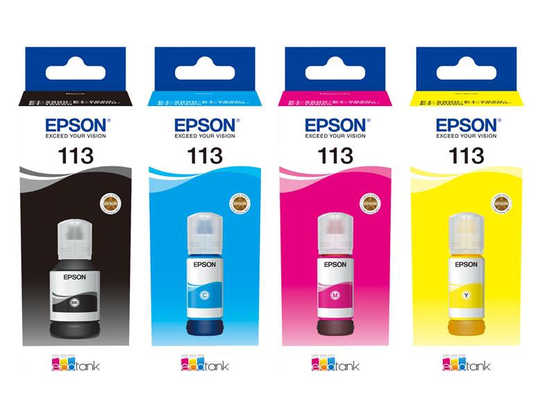 Epson 113 EcoTank Pigment Cyan ink bottle