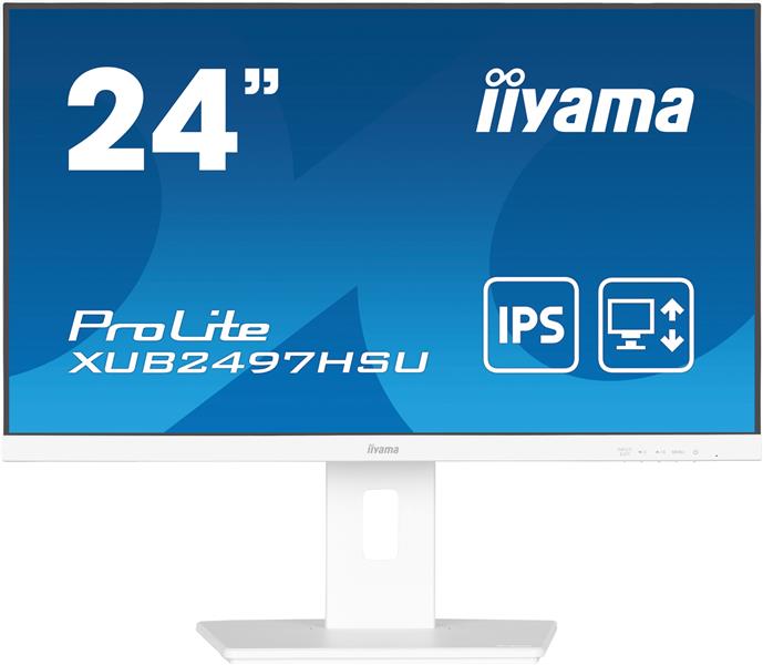 iiyama ProLite XUB2497HSU-W2 computer monitor 60,5 cm (23.8"") 1920 x 1080 Pixels Full HD LED Wit