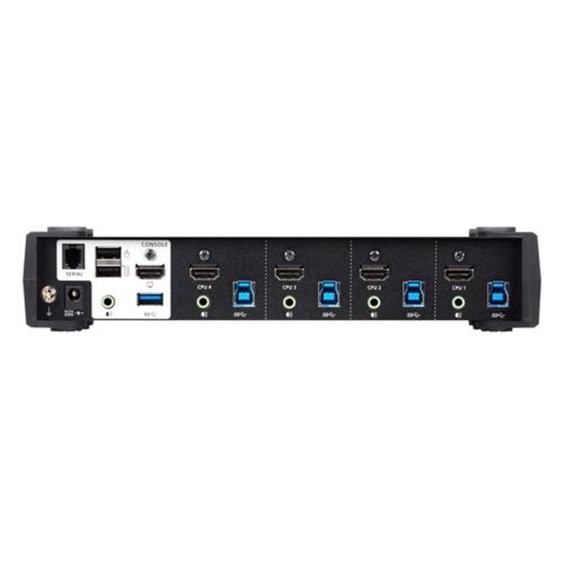 ATEN 4-poorts USB 3.0 4K HDMI KVMP™ Schakelaar met Audiomixer-modus