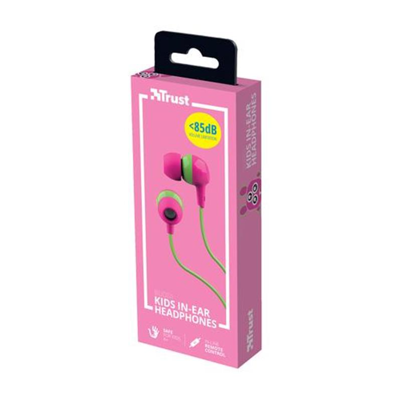 Trust 23420 hoofdtelefoon/headset In-ear 3,5mm-connector Groen, Roze