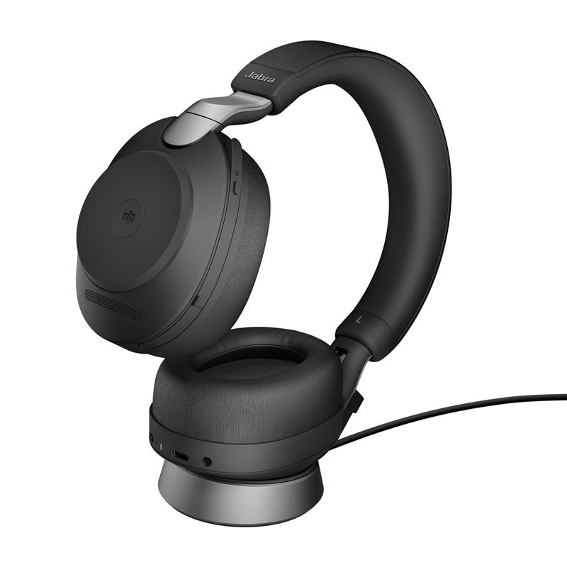 Jabra Evolve2 85, MS Stereo Headset Bedraad en draadloos Hoofdband Kantoor/callcenter USB Type-C Bluetooth Zwart