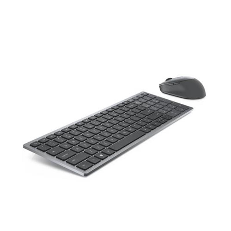 DELL KM7120W toetsenbord RF-draadloos + Bluetooth QWERTY US International Grijs, Titanium