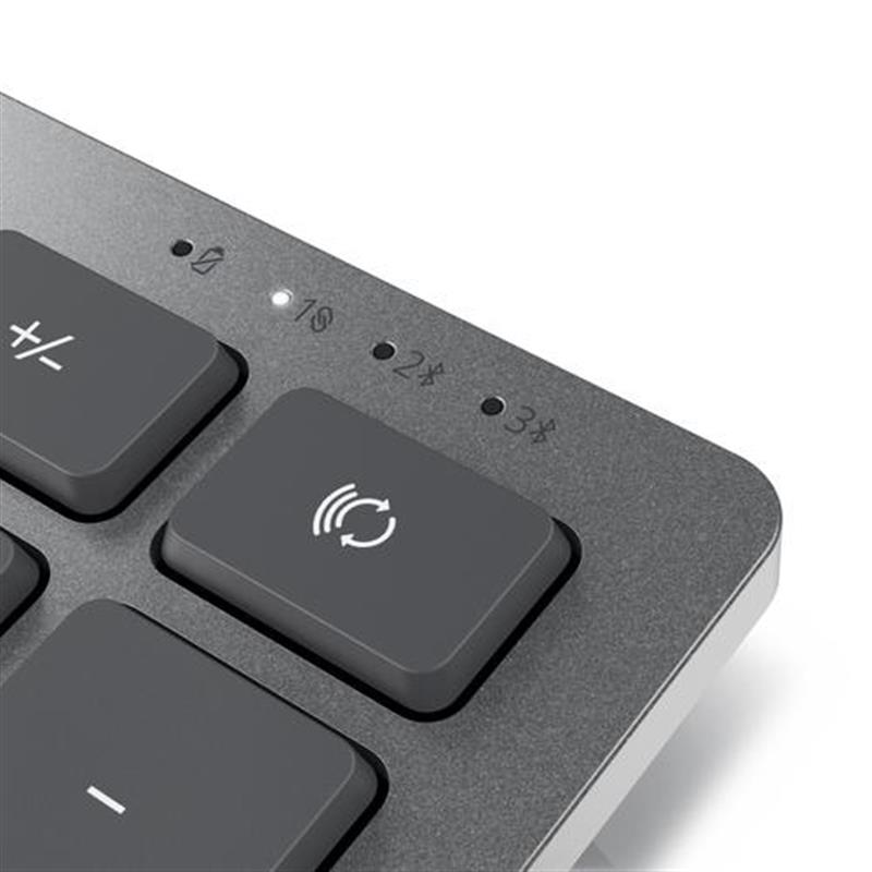 DELL KM7120W toetsenbord RF-draadloos + Bluetooth QWERTY US International Grijs, Titanium
